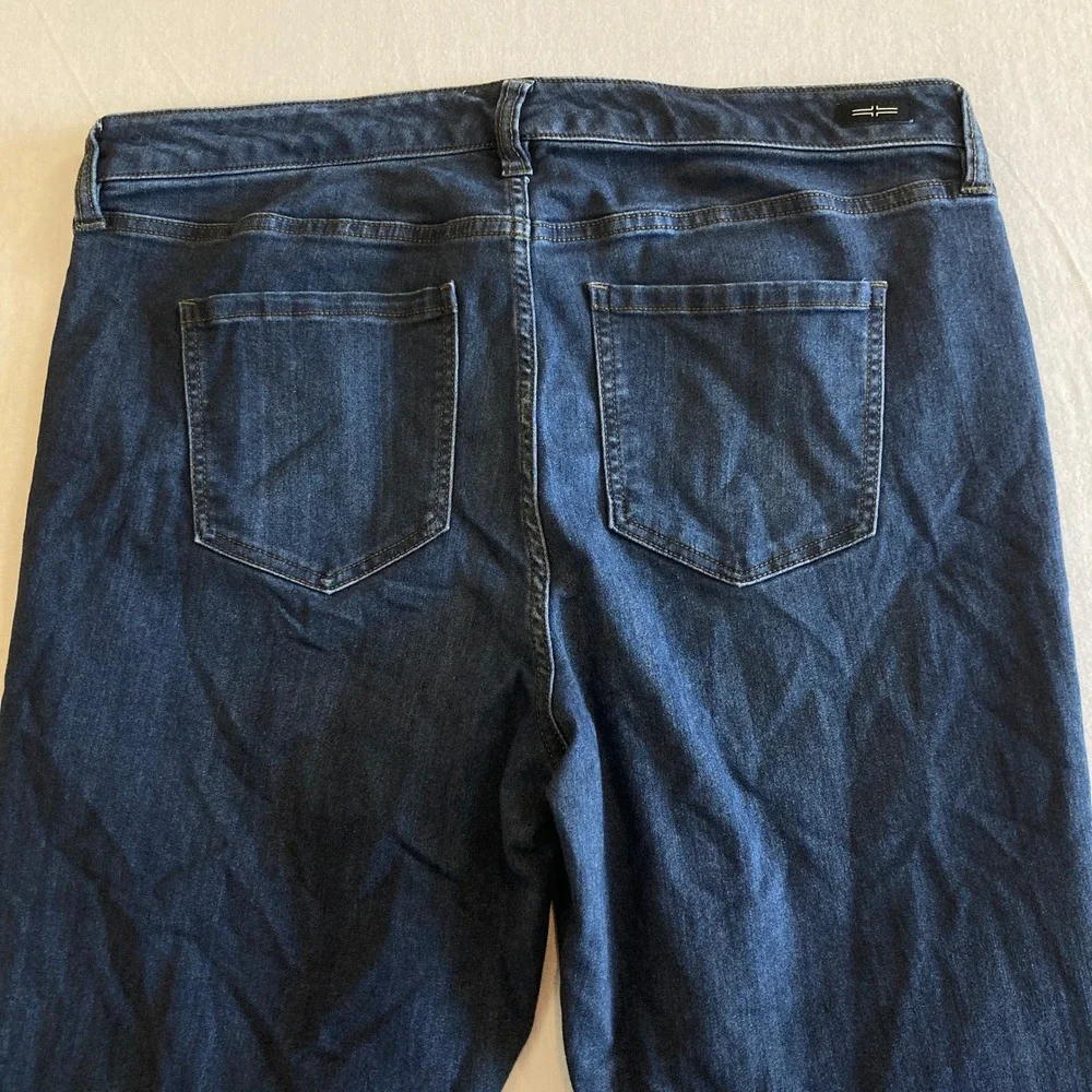 Liverpool Jeans Women 16W (38x30) Plus Size Dunmore Dark Blue LY4000F64 Stretch